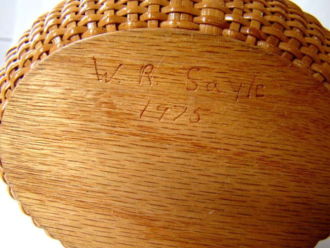 A wonderful small Nantucket "Friendship" basket made by William Sayle in 1975 — image 4